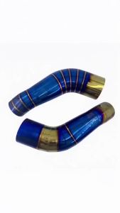 Ống Nạp Khí Bằng Thép Không Gỉ 51MM Màu Xanh Dành Cho Xe Máy Yamaha XMAX 300 2017-2022 Phụ Kiện Độ Chế Ống Lọc Gió Chất Lượng Cao