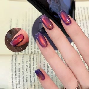 Sơn Móng Tay Gel Màu Tím Mắt Mèo Sangwan Mùa Thu SHAKA 1 Chai 10ml Làm Trắng Dụng Cụ Trang Trí Móng Tay Làm Đẹp Khí Chất