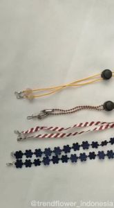 Strap Masker POLOS + STOPPER dan Kalung Masker Tali Masker Style Korea: Rantai Masker sebagai Cantolan Masker