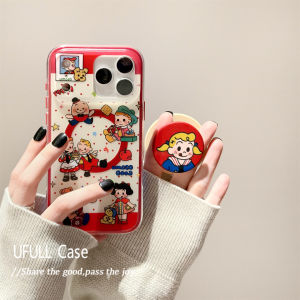 Universal Silicone Phone Case Boys Girls Suitable  16Promax 17Pro New Model 13 Magnetic 14Pro Stand 15Pro Anti-Fall Soft Shell