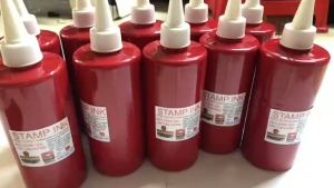 MỰC ĐÓNG DẤU TRÊN GIẤY TỜ VĂN PHÒNG 350ML DÙNG CHO DẤU LẬT VÀ DẤU CHẤM ĐÓNG