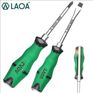 LAOA 1pcs Phillip Screwdriver With Magnetism Slotted Screwdrivers 58HRC Alloy Steel with Tap Function