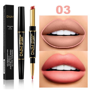 Long-Lasting Moisturizing Waterproof Double-Ended Lip Liner And Lipstick Matte Finish Non-Stick Cup Lip Gloss for Any Skin Type