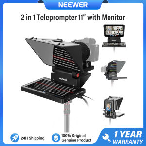 NEEWER 2 in 1 Teleprompter 11“ with Monitor for DSLR Smartphone Webcam X11