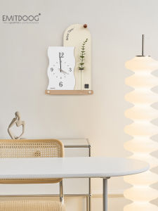 EMITDOOG Cream Style Wall Clock Living Room Home Use Temperature And Humidity Creative Clock Table Wall Mounted New 2025