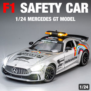 Mercedes-Benz GT Car Alloy Model Toy Simulation Race Car Gift for Boys F1 Safety Vehicle Collectible Static Model Car