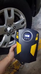 Pompa Ban Elektrik Portable – Digital Otomatis untuk Mobil & Motor