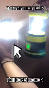 Đèn led mini cob móc khóa siêu sáng đa năng dụng cụ mở lắp bia