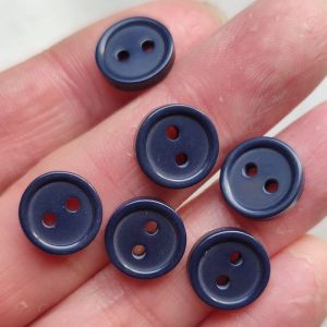 Color Two-Eye Two-Pearl Wide-Edge Button round Shirt Shirt T-shirt Childrens Clothing Button Versatile Resin Button