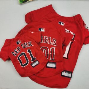 Breathable Pet Dog Clothes Baseball Uniform Summer Wear for Large Dogs Teddy Corgi Shiba Inu Pitbull Golden Retriever Medium Dogs