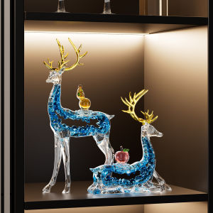 Kisstyle | Luxurious Deer Ornament Pair Decorative Home Accents