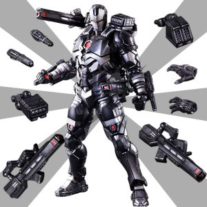 Marvel Avengers PA Black Iron War Machine Action Figure Collectible Toy PVC Material Stock Available for Play And Display