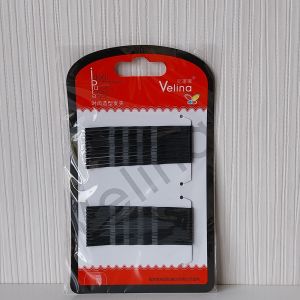 กิ๊บติดผม กิ๊บหนียผม กิ๊บ VELINA  กิ๊ฟแผง กิ๊ฟเสียบ กิ๊ฟขาคู่ 1 แพ็ค ขนาด 0.1X6 Cm.สีดำ