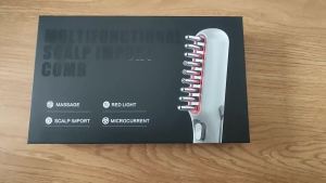 Red Light Therapy Electric Vibration Massage Comb Hair Growth Massage Scalp Brush Anti Hair Loss Liquid Oil Applicator Hair Care