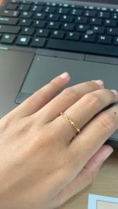 Cincin Wanita Emas Kadar 8K & 6K: Model Simpel Manis Elegan