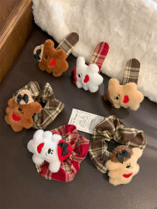 ริบบิ้นหูหมีน่ารักสำหรับผู้หญิง ริบบิ้นคล้องผมด้านข้าง คลิปหนีบผม ริบบิ้นคล้องผมที่หน้าอกข้างหลัง เครื่องประดับผมที่อเนกประสงค์