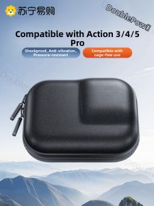 Doublepow | Portable Digital Camera Storage Bag Shockproof Anti-pressure Outdoor Sports Protective Hard Box Suitable for DJI Action3/4/5Pro