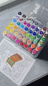 Bút Màu Dạ Marker 2 Đầu Học Sinh Có Thể Rửa Trôi Deli - Màu Sắc Tươi Sáng Trẻ Em Chuyên Nghiệp Tô Màu Vẽ Tranh-- VPP Bảo An