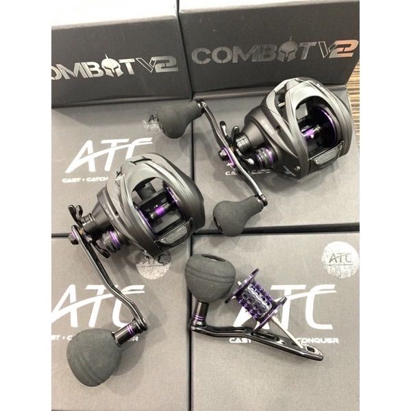 ATC COMBAT PLUS V2 201 BAITCASTING REEL.LEFT HANDED WITH EXTRA
