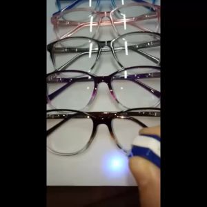 Kacamata Gaya Antiradiasi Melindungi Mata Dari Sinar Radiasi Biru Frame Oval Gradasi Lensa Normal Cocok Untuk Pria Wanita - BISA COD