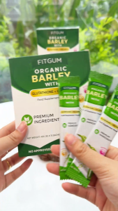 FITGUM Organic Barley Grass Powder 50X Glutathione Collagen 3 In 1 Whitening Skin Slimming Body Acnes Removal
