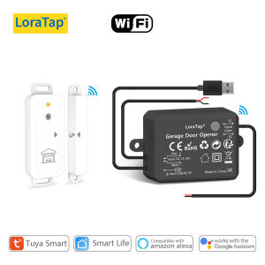 Tuya Smart Life Garage Door Opener Controller Dry Contact Swtich Wireless Door Sensor Safety Warnings Support Google Alexa