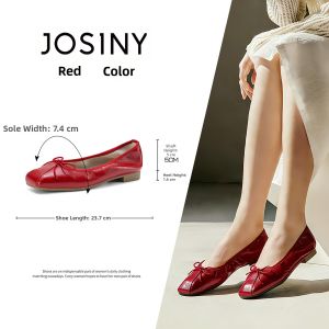 Josiny | 2026 New Summer Square Toe Low Heel Ballet Flats