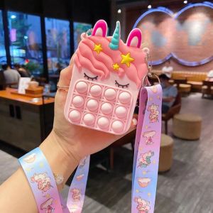 Tas Selempang Pop it unicorn