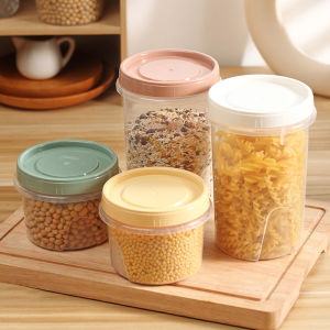 Heat Resistant round Lidded Fridge Preservation Box Small Fruit Storage Box Microwave Safe Lunch Box Sealed Jar Kitchen Storage