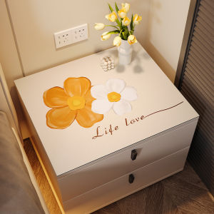 Minimalist Ins Style Bedside Table Mat Waterproof Oil-Proof Furniture Protective Film Refrigerator Washing Machine Leather Dustproof Cover Cloth