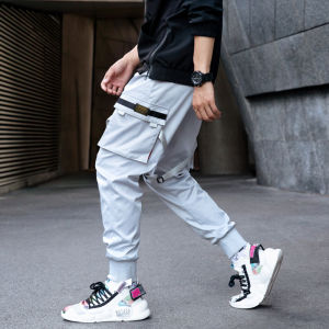 VIPIN | Loose Casual Mens Workwear Pants American High Street Style Magic Tape Cuffed Trousers Fashionable Urban Streetwear Autumn Winter
