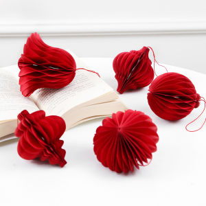 Trang Trí Đèn Lồng Giấy Trang Trí Cây Xanh Phòng Khách Năm Ngựa Năm Mới Trang Trí Treo Vật Phẩm Trang Trí