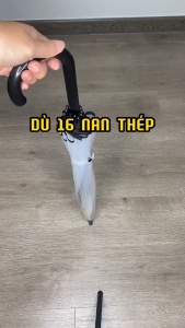 Dù trong suốt 16 nan thép siêu bền bấm nút mở tự động KingBrella ô trong suốt che mưa cao cấp thời trang ô chụp ảnh