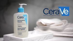 【📦 Ready stock 】Cerave SA Smoothing Cleanser Salicylic Acid Facial Cleanser Reduces Acne and Smoothes Skin SA Gel Nettoyant Anti-rugosites Original 236ml