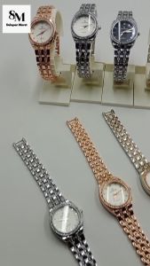 Vinarose Jam Tangan Wanita Besi Analog Terbaru Original Kecil Rantai VR75492 Jam Tangan Wanita Jam Cewek Rantai Permata