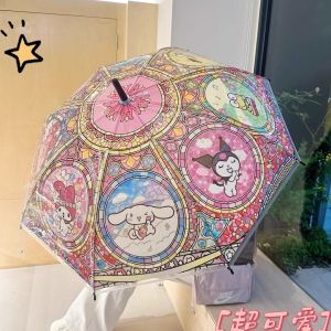 Mũi Dù Dài Trong Suốt Dày Họa Tiết Hoạt Hình Dễ Thương Cổ Điển Cho Trẻ Em Và Người Lớn Mũi Dù Chống Nước Cho Bé Trai Và Bé Gái