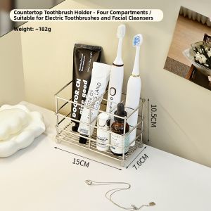 josogo | Bathroom Toothbrush Holder Storage Organizer