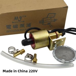 Small Grinding Machine Oil Pump 110V Electronic Electromagnetic Lubrication Pump Copper Casting Material for Metalworking Tools