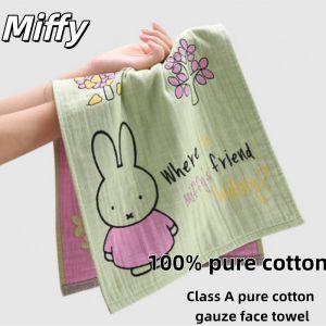Miffy 100% Cotton Gauze Towel Thin & Soft Cartoon Face Towel Mini Hand Towel