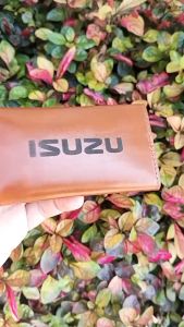 Dompet STNK Kulit Sapi Warna Tan Logo Isuzu Bergaransi