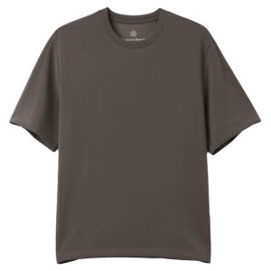 Round Neck Short Sleeve Barefeel Draping Loose T-Shirt