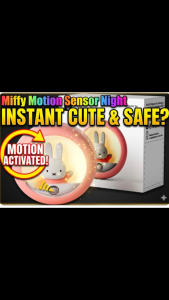 [SG Stock] Authentic MIPOW x MIFFY Motion Sensor Night Light | Smart USB Rechargeable LED | Auto Induction Wall Light | Cute Bedside Decor for Kids & Nursery