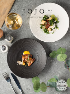 Japanese Style Ceramic Bowl Plate JOJOS L PD.Reward Multifunctional round Shape Home Use Noodle Bowl Pure Color Glazed under Color