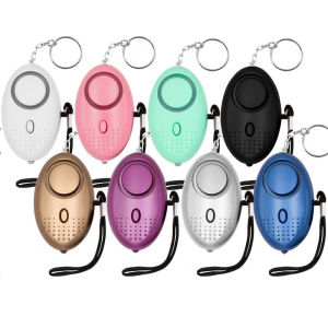 140DB Personal Alarms Burglar Alarms For Women Girl Kids Wolf Alarms LED Flashlight Self Defense Alarm Keychain Emergency 1