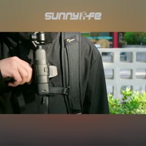 SUNNYLIFE Backpack Clip Mount for DJI Pocket 3 | Extendable Rotatable Magnetic Holder - Hands-Free Vlogging Cycling Hi