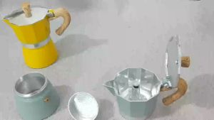 Bình pha cà phê Seiko Moka hợp kim nhôm dày cao cấp kiểu Ý