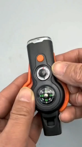 Outdoor Camping 7-In-1 Multi-Function Whistle Survival Whistle Safety Whistle For Hiking Travel Accessories