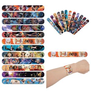 Bandai | 12/24/36pcs One Piece Slap Bracelets Party Favors Wristbands Snap Bracelet Birthday Supplies Goodie Teacher Reward Prizes