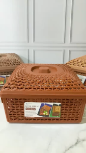 (ISI 3 PCS) KERANJANG BERKAT SIDERIS PLASTIK MURAH /keranjang berkat