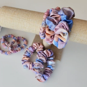 Natural Mulberry Silk Scrunchies Multi Colour Range For Hair Care Soft and Smooth Hair Accessories